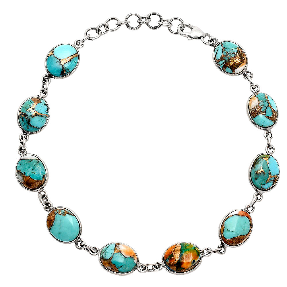 Premium Quality Spiny Oyster Turquoise Bracelet B-1001 32-EB10323