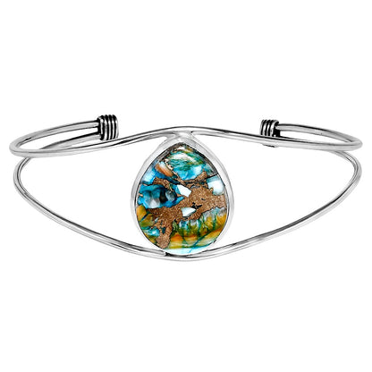 Premium Quality Spiny Oyster Turquoise Cuff Bangle Bracelet B-1013 32-EB10333