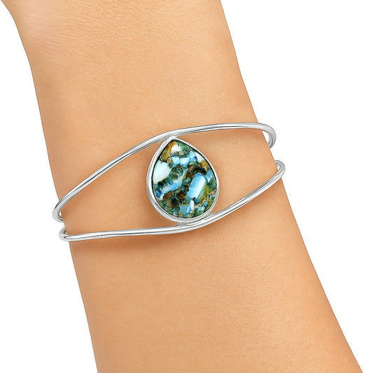 Premium Quality Spiny Oyster Turquoise Cuff Bangle Bracelet B-1013 32-EB10334