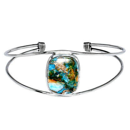 Premium Quality Spiny Oyster Turquoise Cuff Bangle Bracelet B-1013 32-EB10335