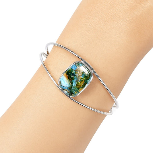 Premium Quality Spiny Oyster Turquoise Cuff Bangle Bracelet B-1013 32-EB10335