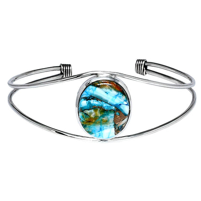 Premium Quality Spiny Oyster Turquoise Cuff Bangle Bracelet B-1013 32-EB10336