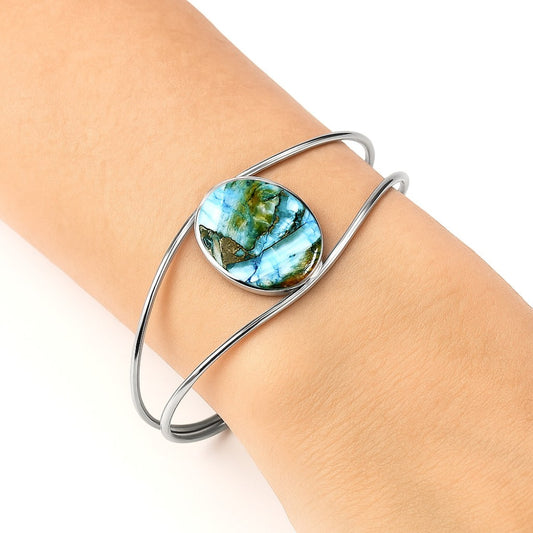 Premium Quality Spiny Oyster Turquoise Cuff Bangle Bracelet B-1013 32-EB10336