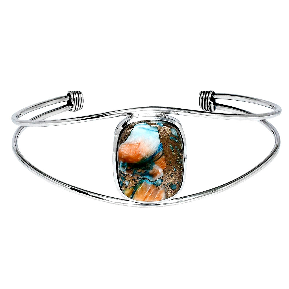 Premium Quality Spiny Oyster Turquoise Cuff Bangle Bracelet B-1013 32-EB10337