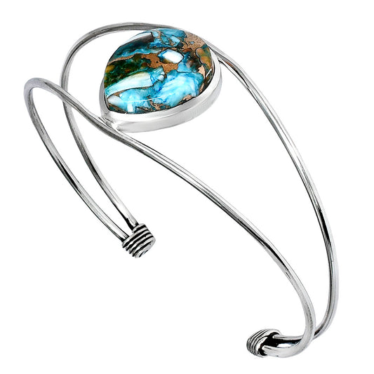 Premium Quality Spiny Oyster Turquoise Cuff Bangle Bracelet B-1013 32-EB10340