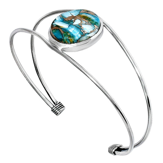 Premium Quality Spiny Oyster Turquoise Cuff Bangle Bracelet B-1013 32-EB10341