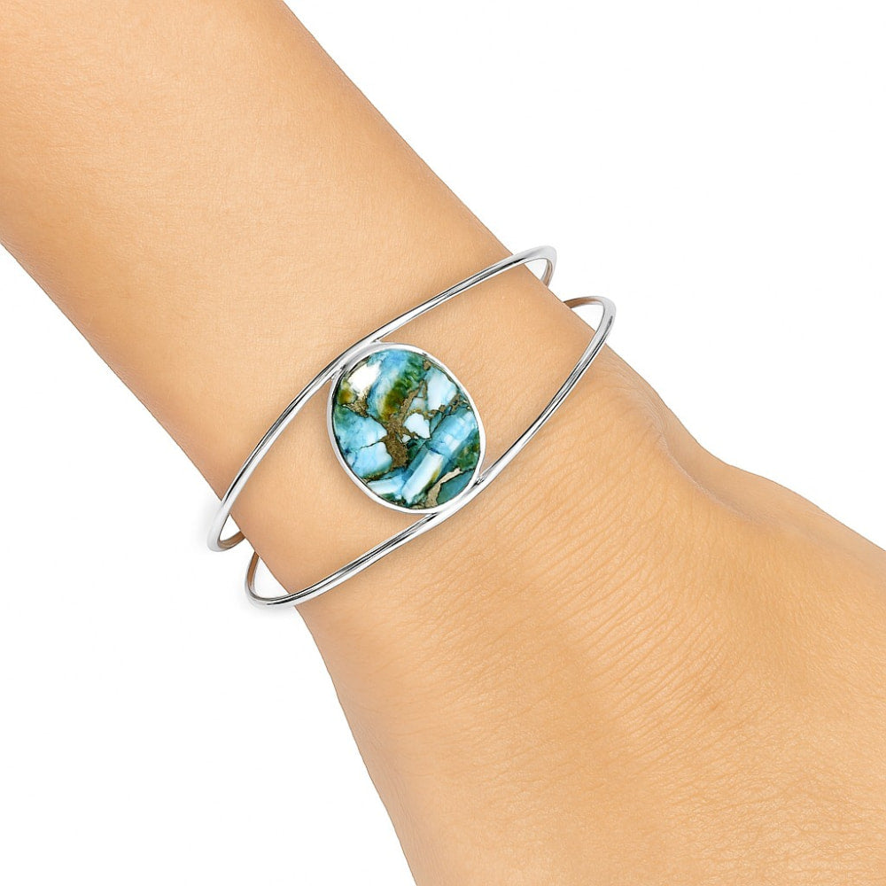 Premium Quality Spiny Oyster Turquoise Cuff Bangle Bracelet B-1013 32-EB10341