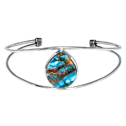 Premium Quality Spiny Oyster Turquoise Cuff Bangle Bracelet B-1013 32-EB10342
