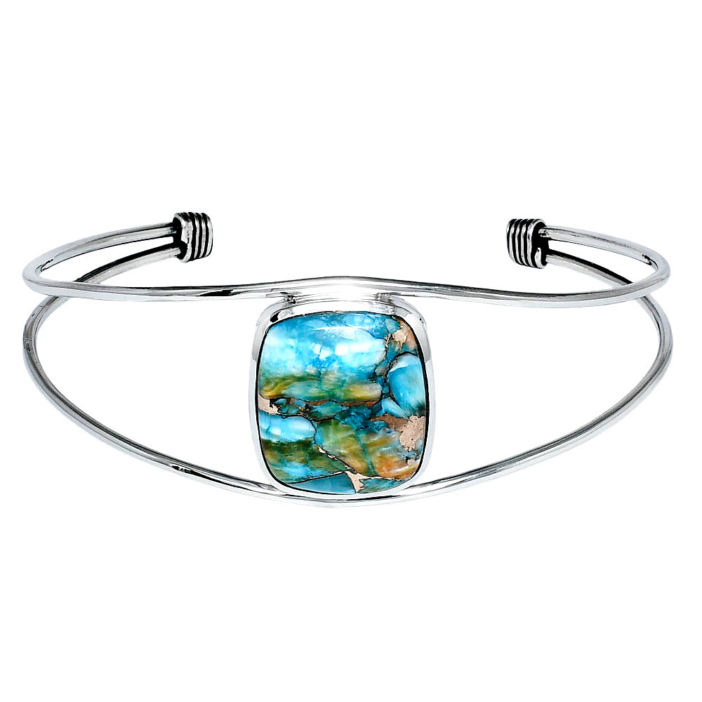 Premium Quality Spiny Oyster Turquoise Cuff Bangle Bracelet B-1013 32-EB10343