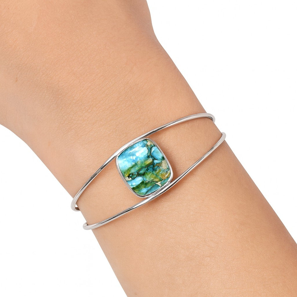 Premium Quality Spiny Oyster Turquoise Cuff Bangle Bracelet B-1013 32-EB10343