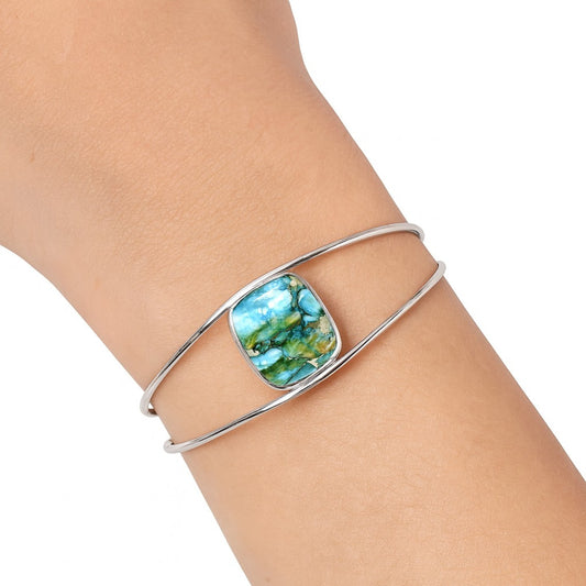 Premium Quality Spiny Oyster Turquoise Cuff Bangle Bracelet B-1013 32-EB10343