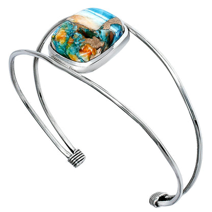 Premium Quality Spiny Oyster Turquoise Cuff Bangle Bracelet B-1013 32-EB10344