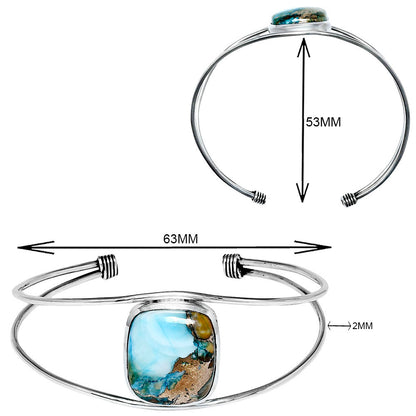 Premium Quality Spiny Oyster Turquoise Cuff Bangle Bracelet B-1013 32-EB10345