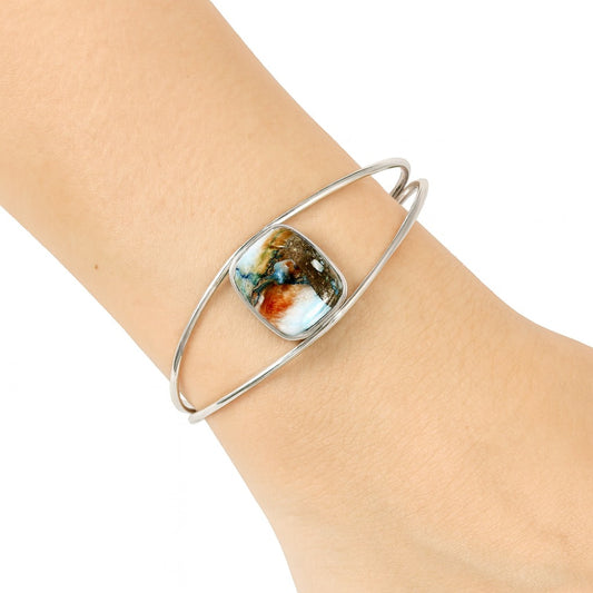 Premium Quality Spiny Oyster Turquoise Cuff Bangle Bracelet B-1013 32-EB10346