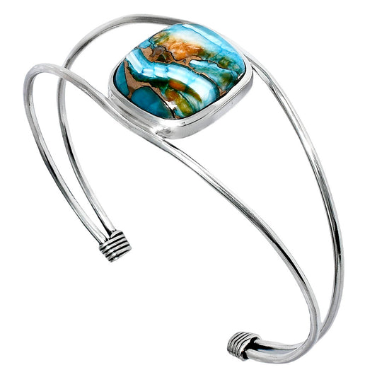 Premium Quality Spiny Oyster Turquoise Cuff Bangle Bracelet B-1013 32-EB10349
