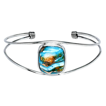 Premium Quality Spiny Oyster Turquoise Cuff Bangle Bracelet B-1013 32-EB10349