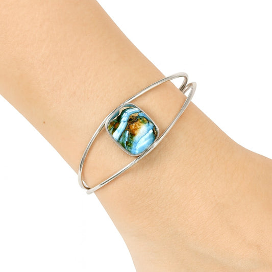 Premium Quality Spiny Oyster Turquoise Cuff Bangle Bracelet B-1013 32-EB10349