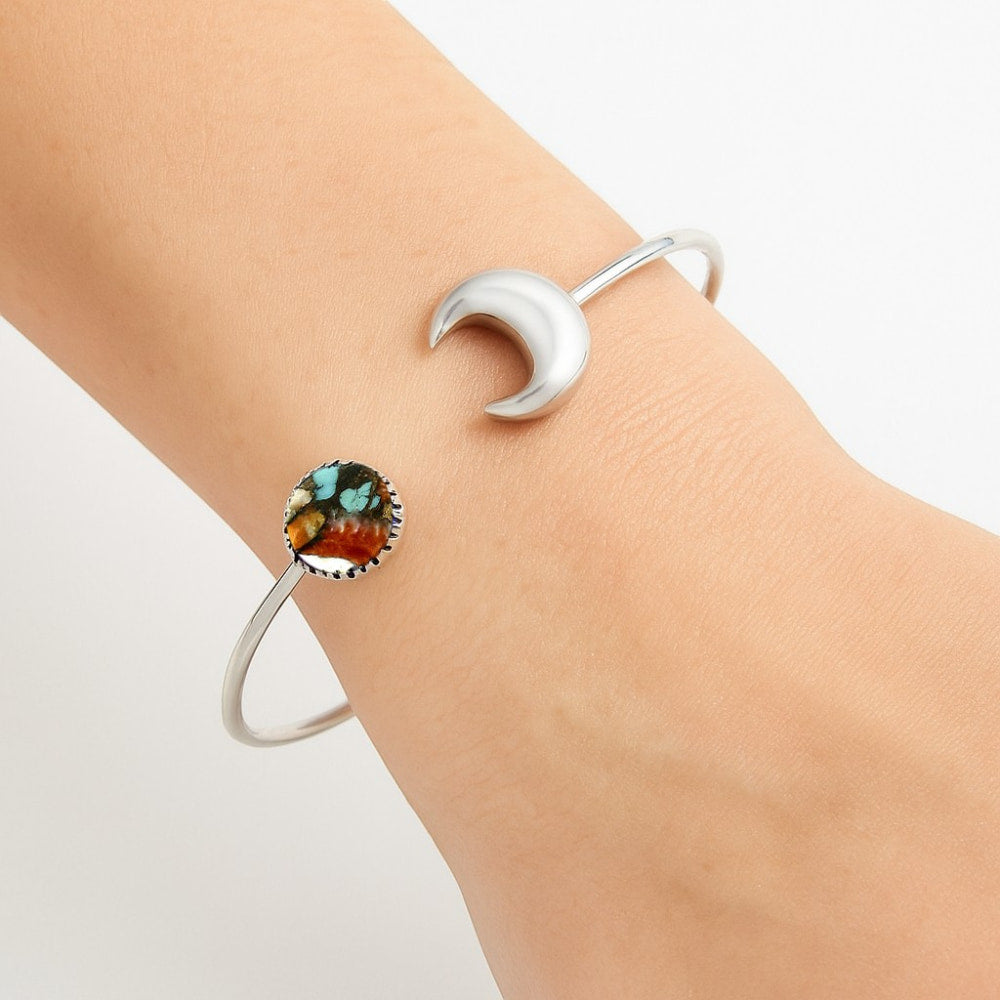 Premium Quality Spiny Oyster Turquoise Cuff Bangle Bracelet B-1046 32-EB10351