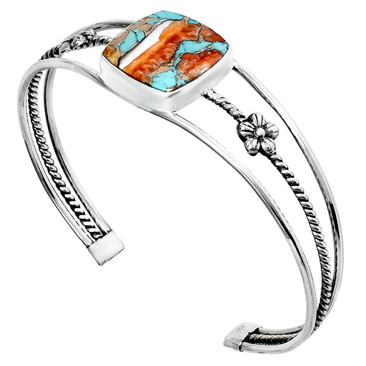 Premium Quality Spiny Oyster Turquoise Cuff Bangle Bracelet B-1012 32-EB10352