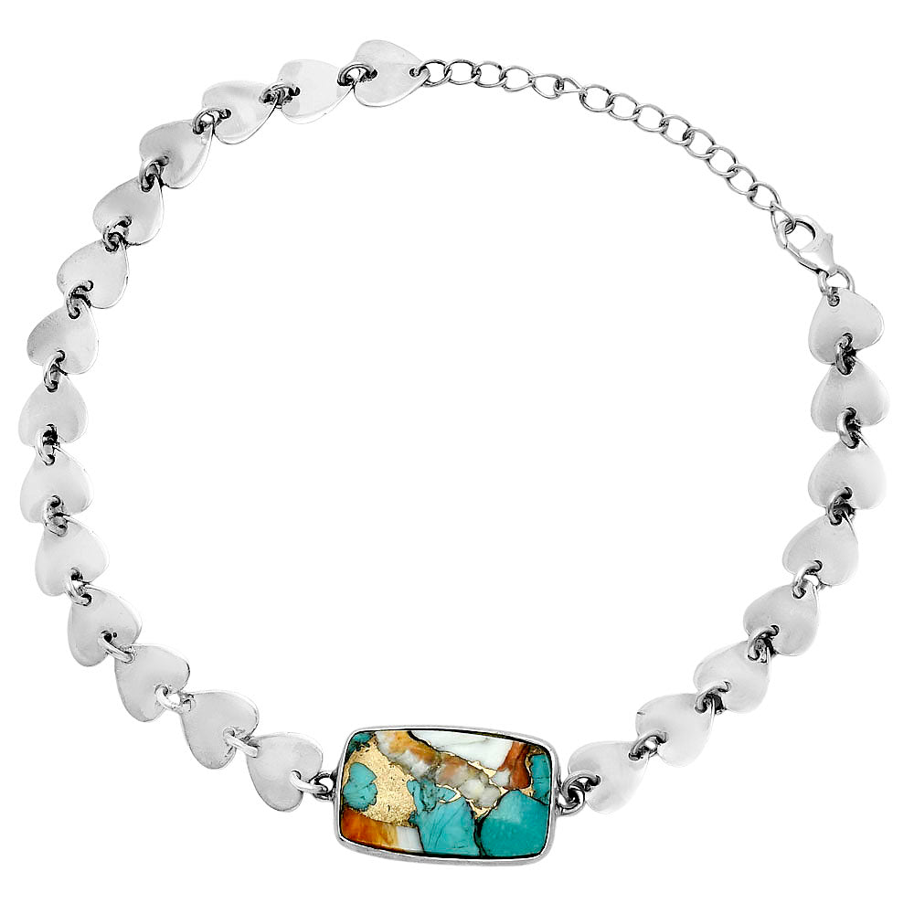 Premium Heart - Spiny Oyster Turquoise Bracelet B-1044 32-EB10354