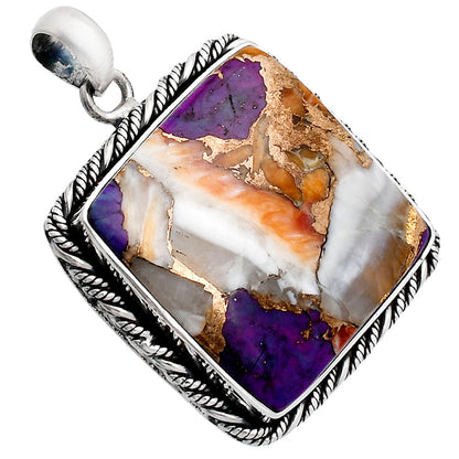 Premium Quality Spiny Oyster Turquoise Pendant P-1074 32-EP10201