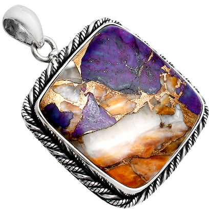 Premium Quality Spiny Oyster Turquoise Pendant P-1074 32-EP10202