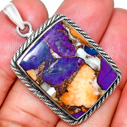 Premium Quality Spiny Oyster Turquoise Pendant P-1074 32-EP10203