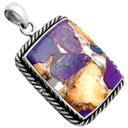 Premium Quality Spiny Oyster Turquoise Pendant P-1074 32-EP10203