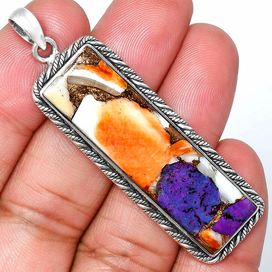 Premium Quality Spiny Oyster Turquoise Pendant P-1074 32-EP10205