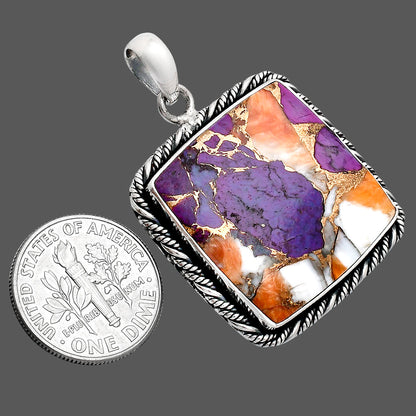 Premium Quality Spiny Oyster Turquoise Pendant P-1074 32-EP10206