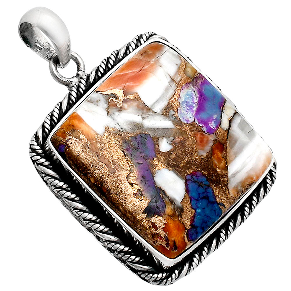 Premium Quality Spiny Oyster Turquoise Pendant P-1074 32-EP10207