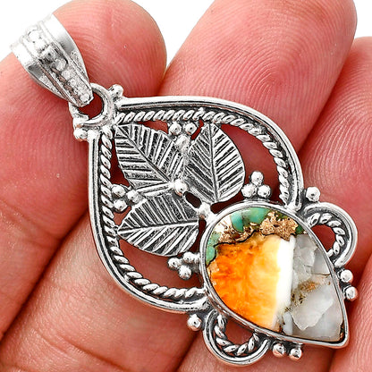 Premium Quality Spiny Oyster Turquoise Pendant P-1258 32-EP10209