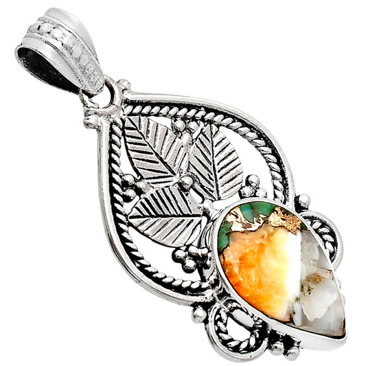 Premium Quality Spiny Oyster Turquoise Pendant P-1258 32-EP10209