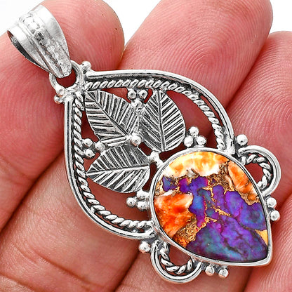 Premium Quality Spiny Oyster Turquoise - Arizona Pendant P-1258 32-EP10210