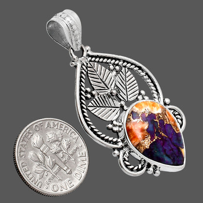 Premium Quality Spiny Oyster Turquoise - Arizona Pendant P-1258 32-EP10210