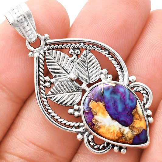 Premium Quality Spiny Oyster Turquoise - Arizona Pendant P-1258 32-EP10211