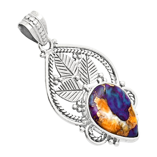 Premium Quality Spiny Oyster Turquoise - Arizona Pendant P-1258 32-EP10211