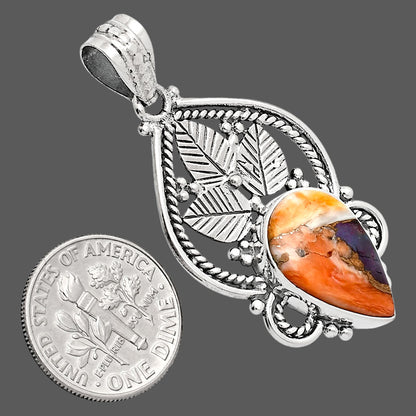 Premium Quality Spiny Oyster Turquoise - Arizona Pendant P-1258 32-EP10212