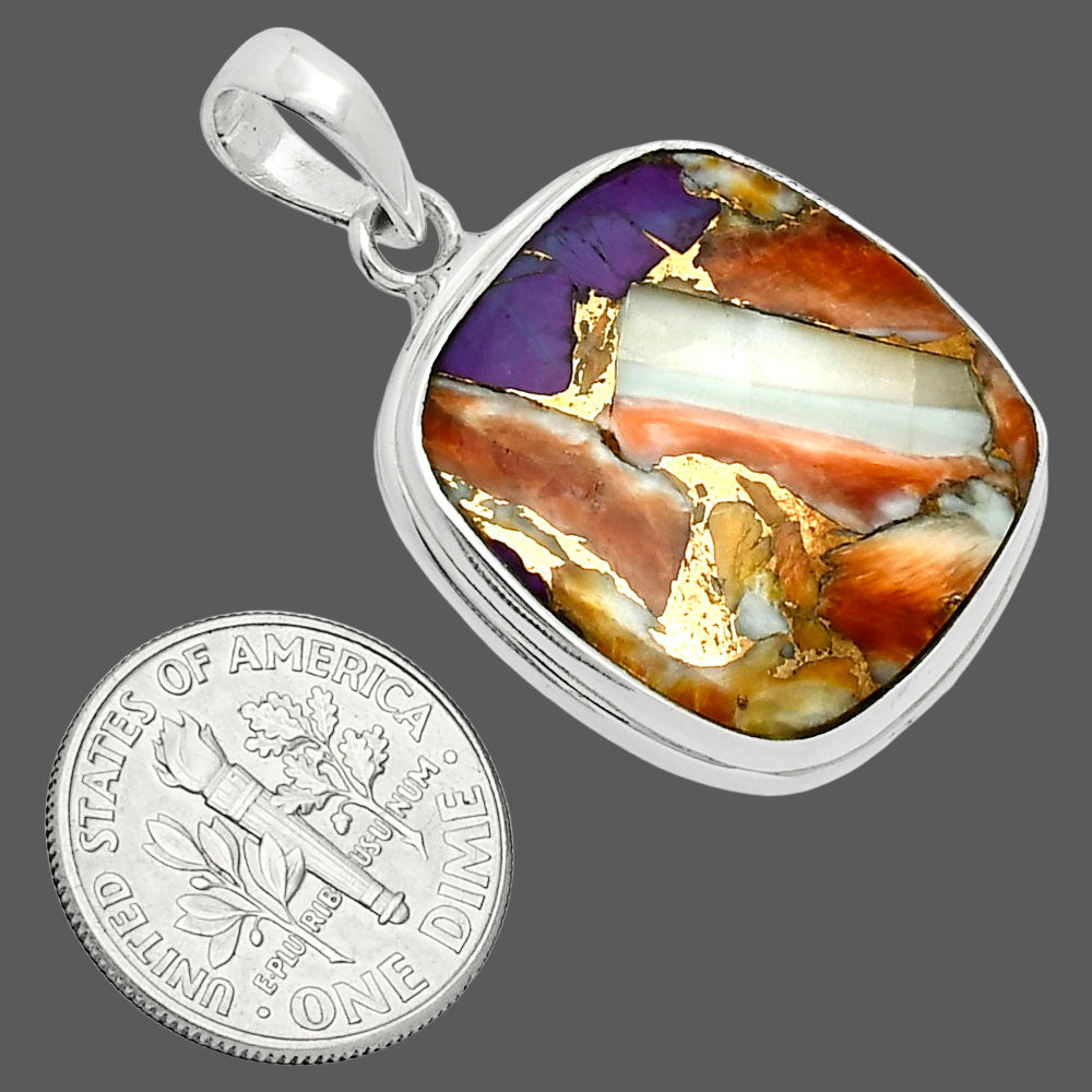 Premium Quality Spiny Oyster Turquoise - Arizona Pendant P-1124 32-EP10216