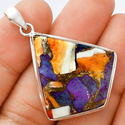 Premium Quality Spiny Oyster Turquoise - Arizona Pendant P-1124 32-EP10217