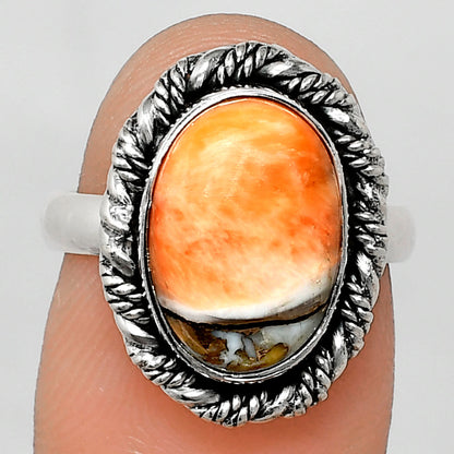 Premium Quality Spiny Oyster Turquoise - Arizona Ring size-6 R-1013 32-ER12264