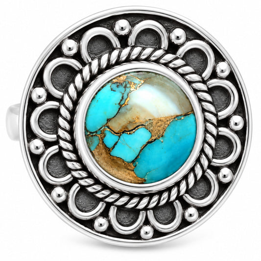 Premium Spiny Oyster Turquoise - Arizona Ring size-7 R-1256 32-ER12268