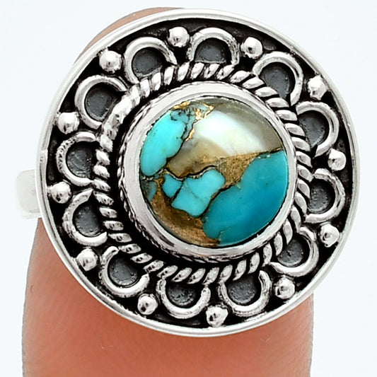 Premium Spiny Oyster Turquoise - Arizona Ring size-7 R-1256 32-ER12268