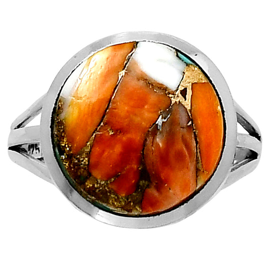 Premium Spiny Oyster Turquoise Ring size-7 R-1006 32-ER12419