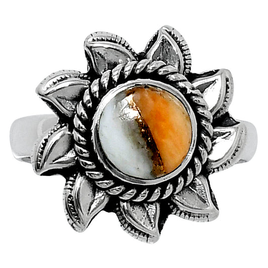 Premium Spiny Oyster Turquoise Ring size-7 R-1617 32-ER12502