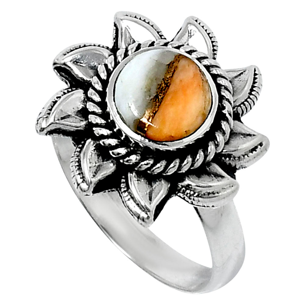 Premium Spiny Oyster Turquoise Ring size-7 R-1617 32-ER12502