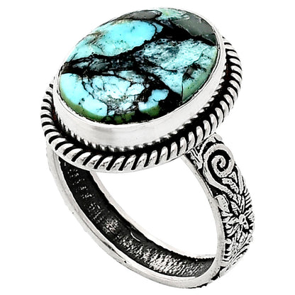 Premium Quality Lucky Charm Tibetan Turquoise Ring size-8 R-1067 33-ER12510