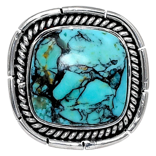 Premium Quality Lucky Charm Tibetan Turquoise Ring size-7 R-1728 33-ER12535