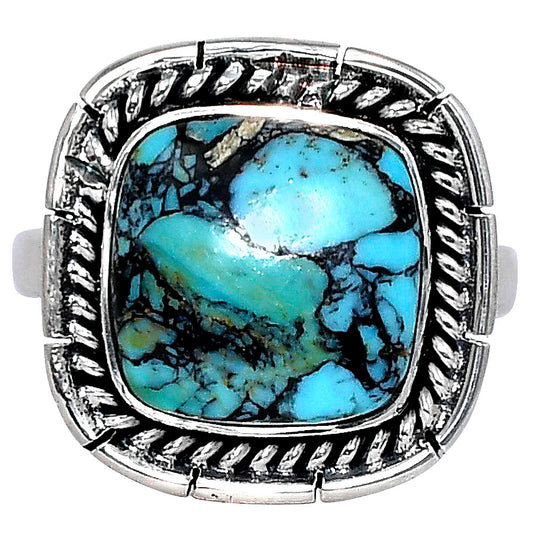 Premium Lucky Charm Tibetan Turquoise Ring size-10 R-1728 33-ER12540