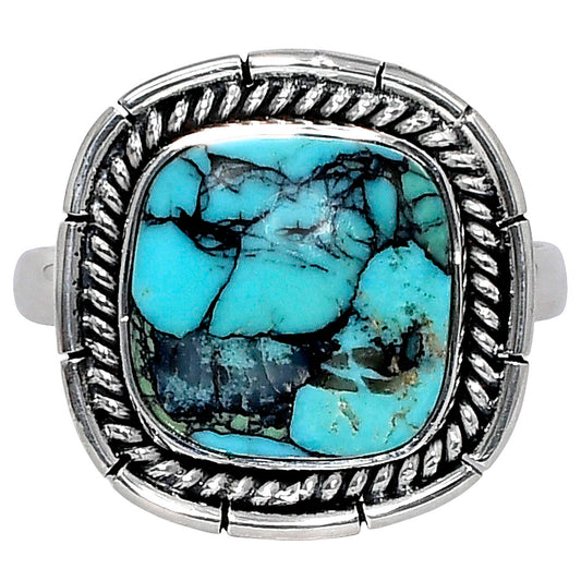 Premium Lucky Charm Tibetan Turquoise Ring size-10 R-1728 33-ER12541